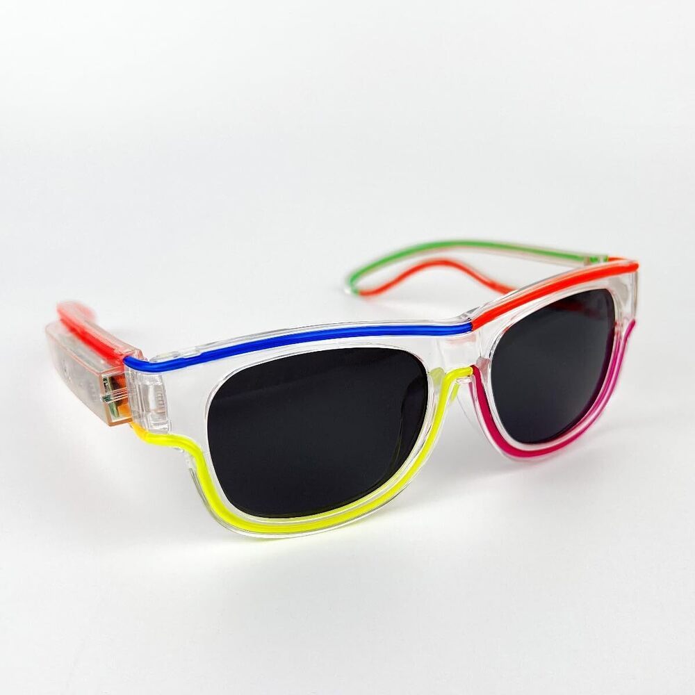 4802 LED Glasses Multi-Color 8 Colors Light Up Glasses Neon Glow for KTV